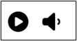 Screenshot of audio control toggle buttons